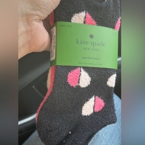 kate spade Black and Pink Low Cut Cozies
